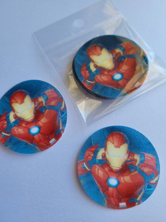 Edible Wafer Paper Pre-cut Toppers Iron man #01