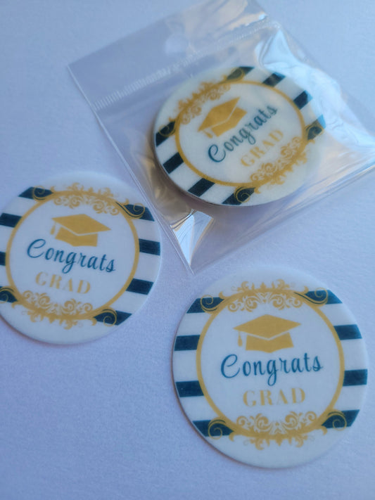Edible Wafer Paper Pre-cut Toppers Graduation #02