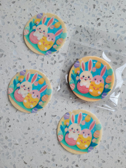 Edible Wafer Paper Pre-cut Toppers Easter #08