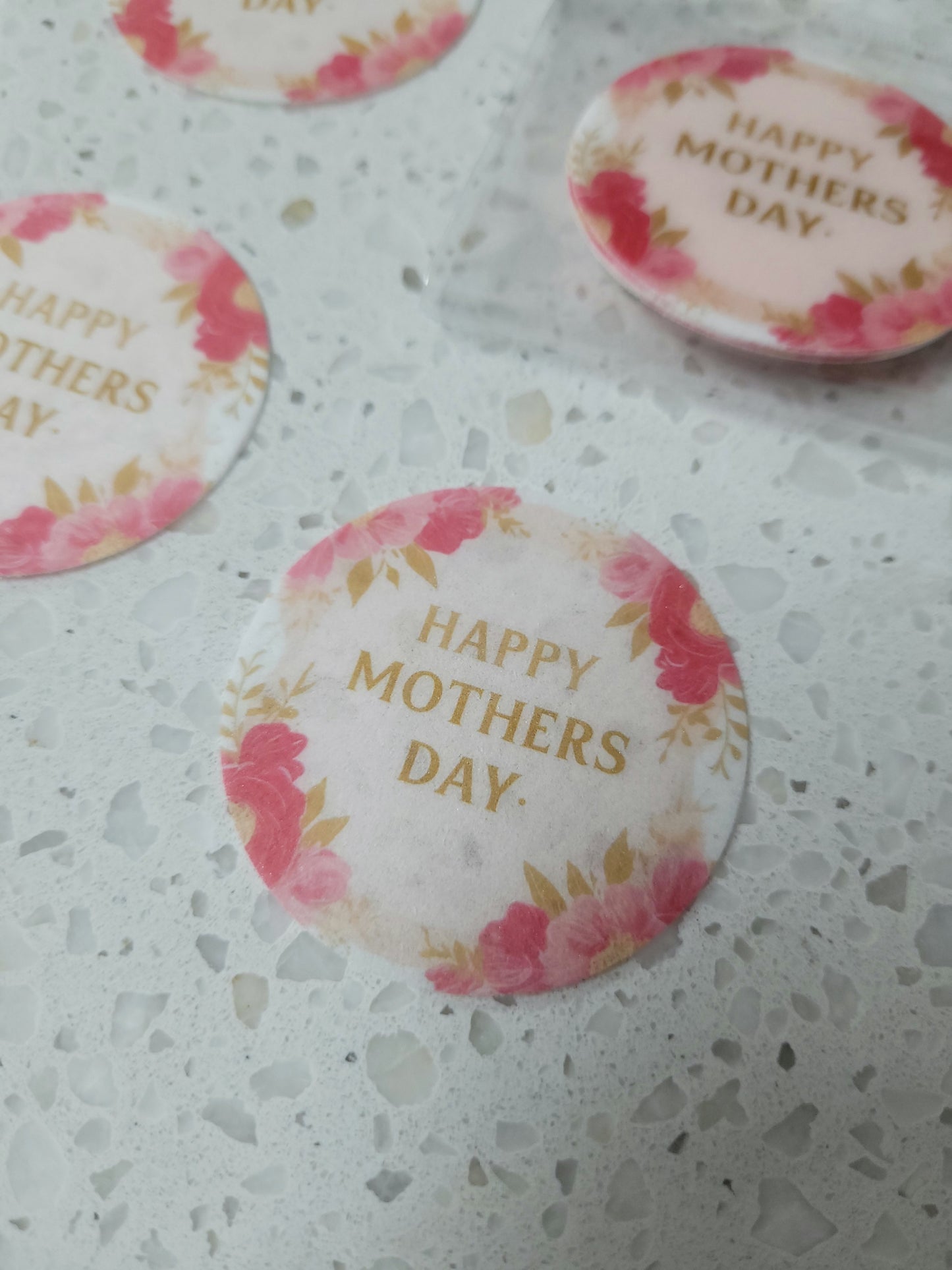 Edible Wafer Paper Pre-cut Toppers Mother's Day #01