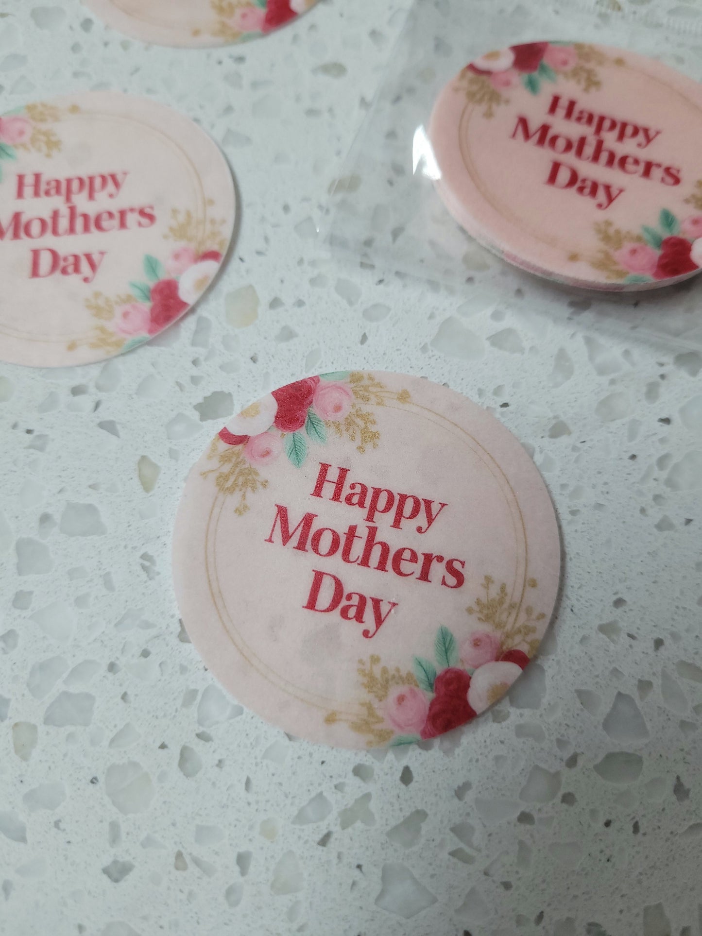 Edible Wafer Paper Pre-cut Toppers Mother's Day #02