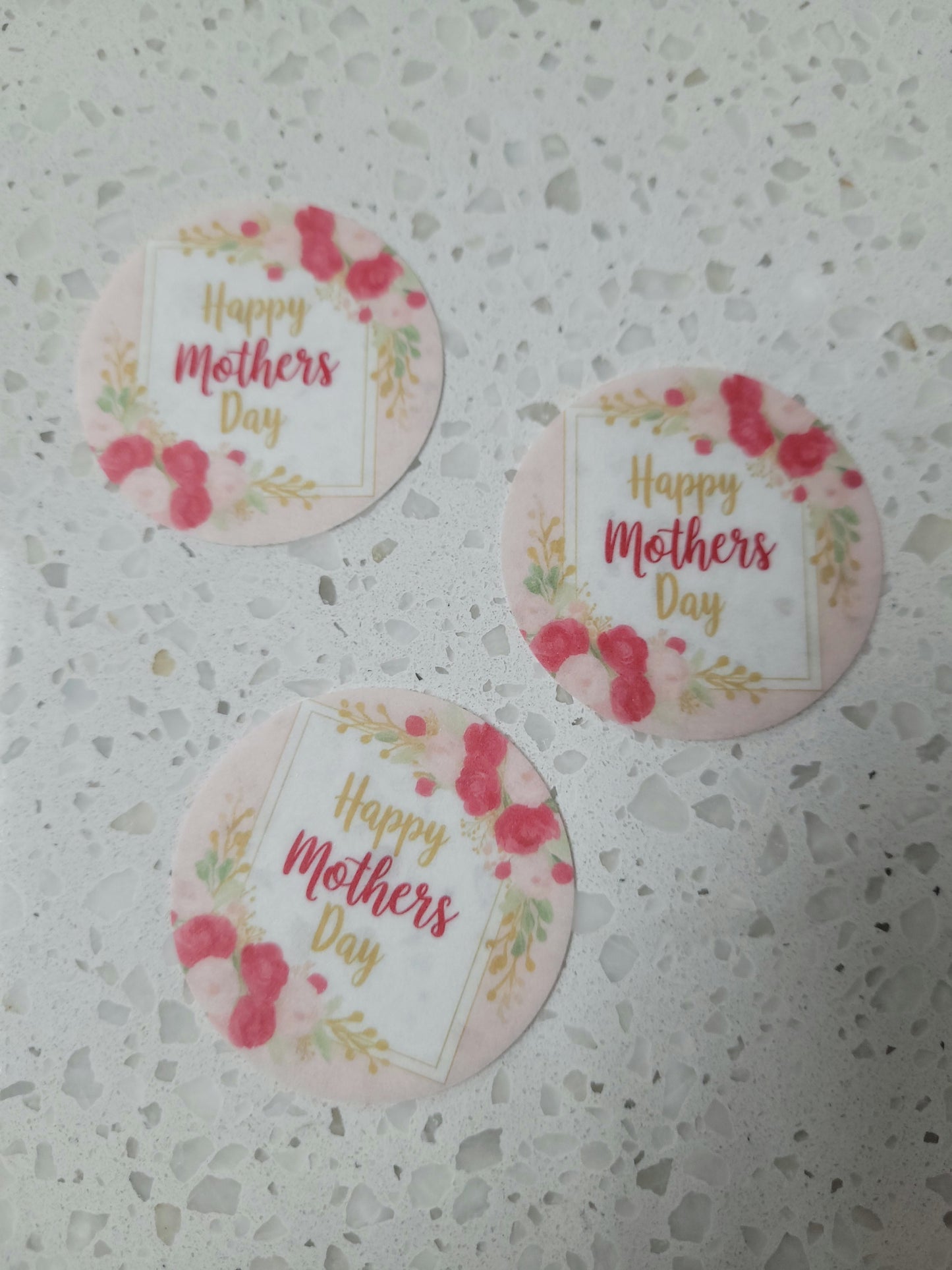 Edible Wafer Paper Pre-cut Toppers Mother's Day #03