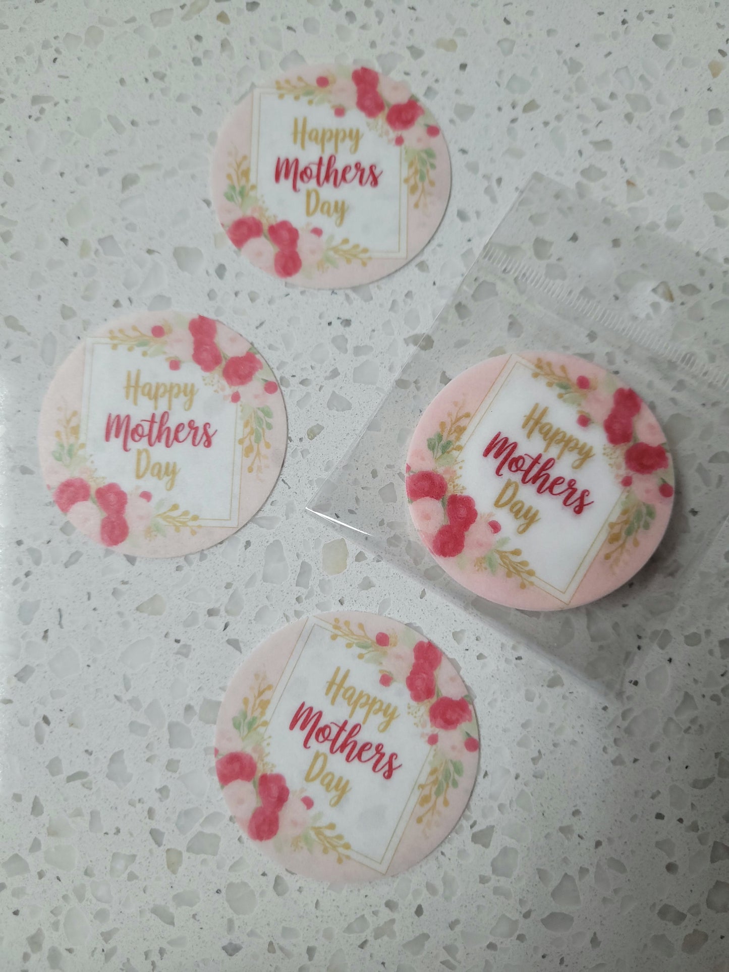 Edible Wafer Paper Pre-cut Toppers Mother's Day #03