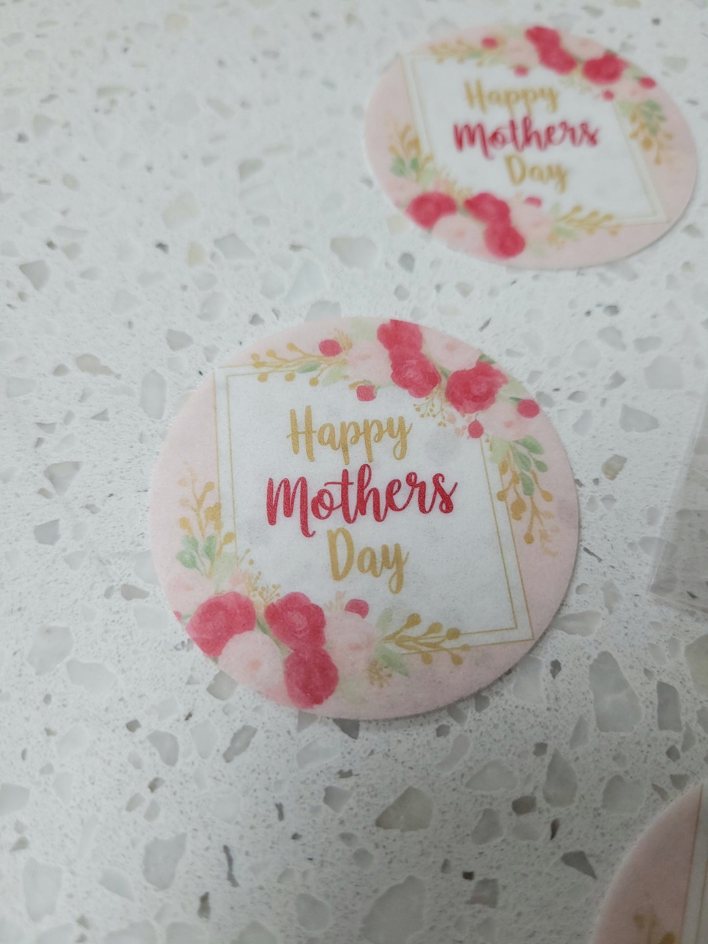 Edible Wafer Paper Pre-cut Toppers Mother's Day #03