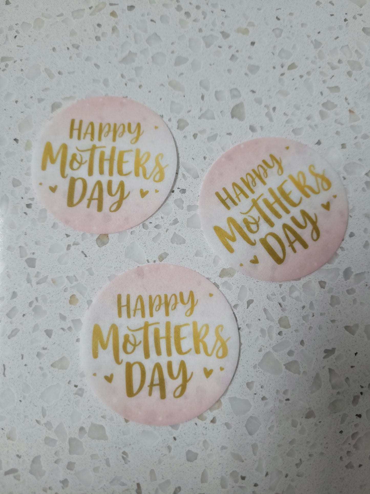 Edible Wafer Paper Pre-cut Toppers Mother's Day #04