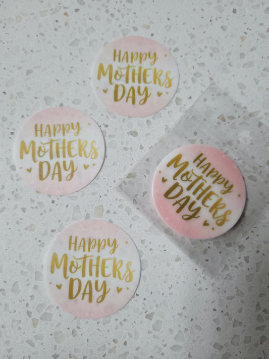 Edible Wafer Paper Pre-cut Toppers Mother's Day #04