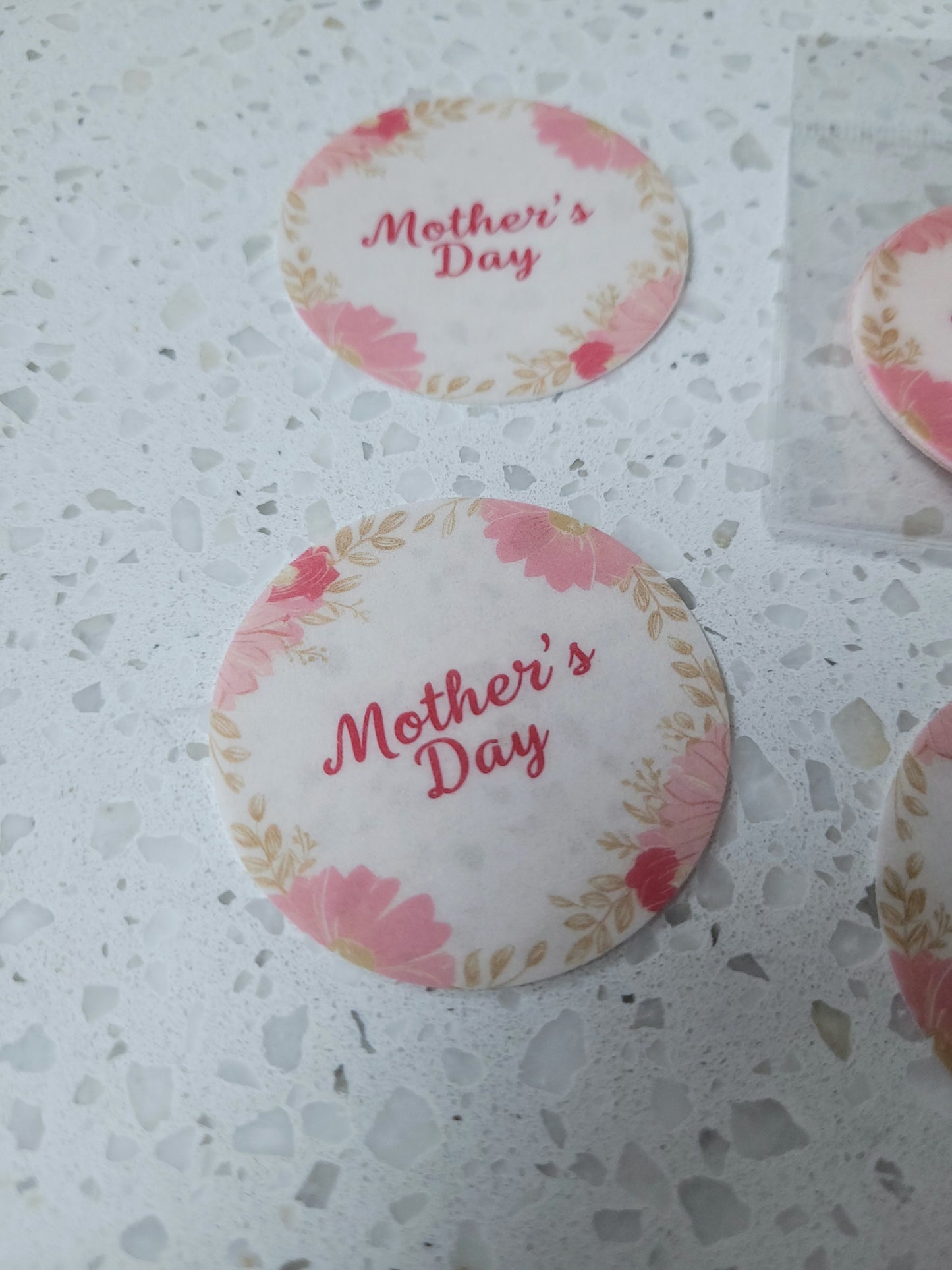 Edible Wafer Paper Pre-cut Toppers Mother's Day #07