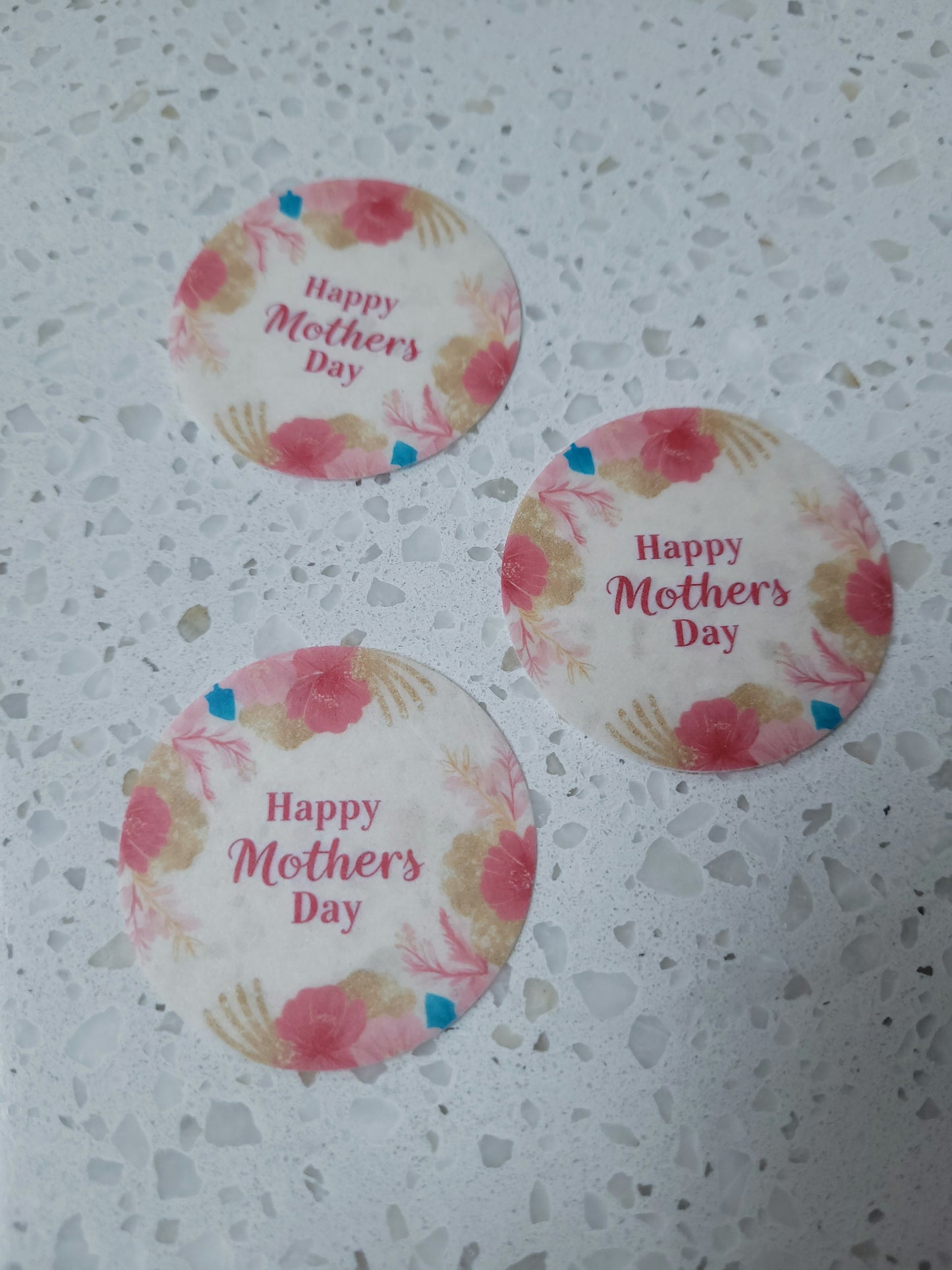 Edible Wafer Paper Pre-cut Toppers Mother's Day #06
