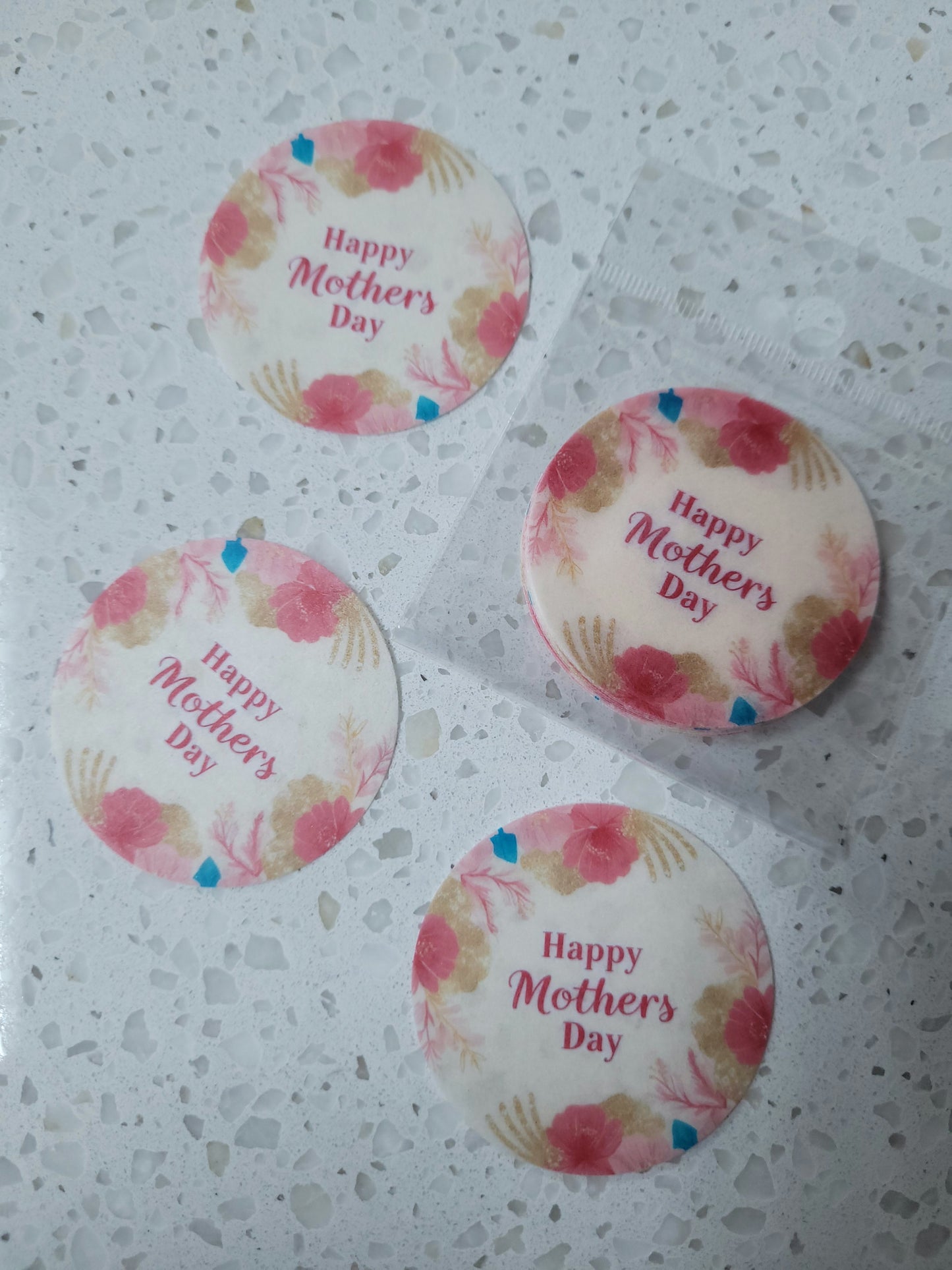 Edible Wafer Paper Pre-cut Toppers Mother's Day #06