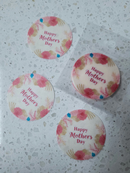 Edible Wafer Paper Pre-cut Toppers Mother's Day #06