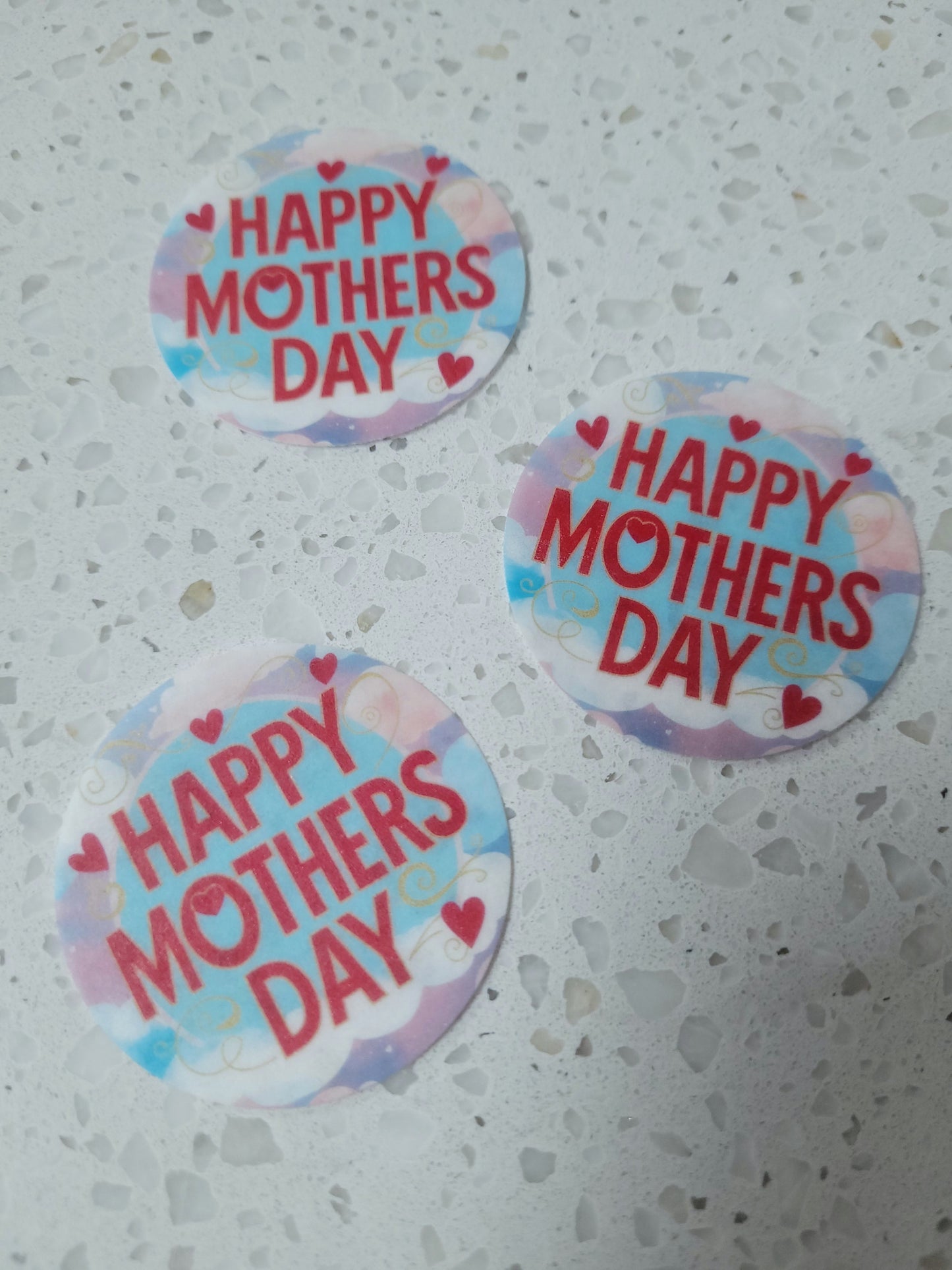 Edible Wafer Paper Pre-cut Toppers Mother's Day #08