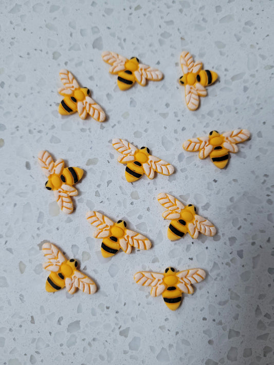 Bee Theme Set 10pcs Edible Cake Decorations
