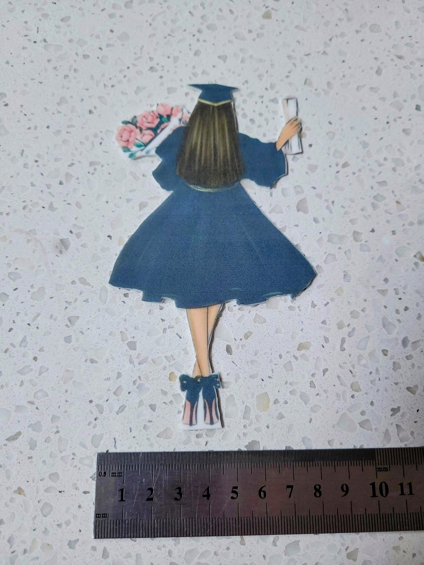 Graduation lady Cut Out #01 - Edible Cake Decorations