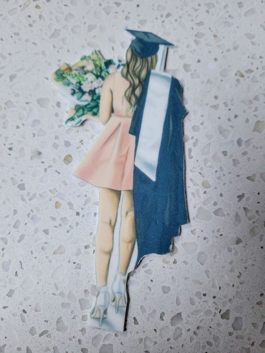 Graduation lady Cut Out #02 - Edible Cake Decorations