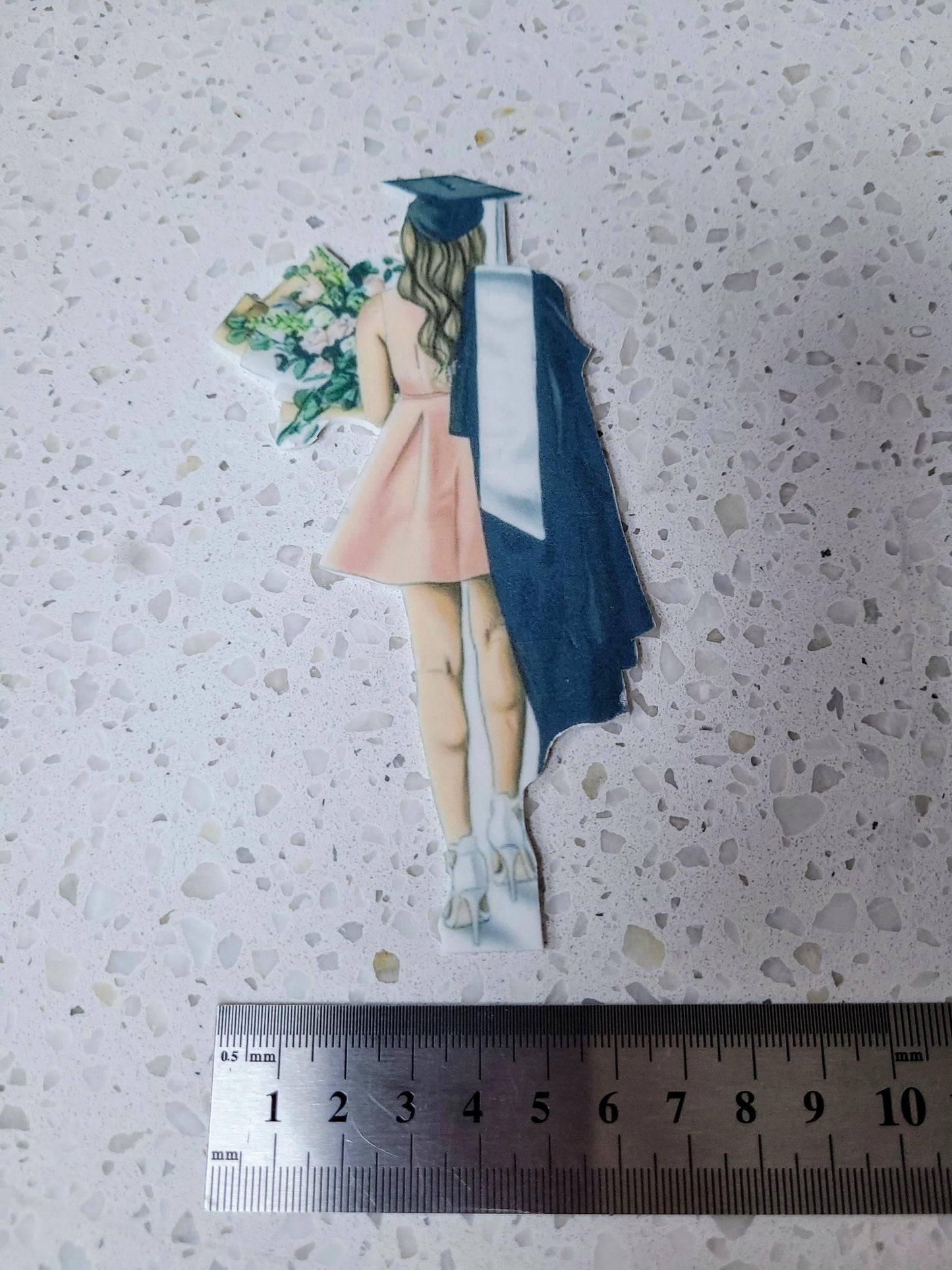 Graduation lady Cut Out #02 - Edible Cake Decorations