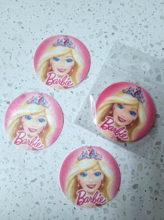 Edible Wafer Paper Pre-cut Toppers Barbie #01