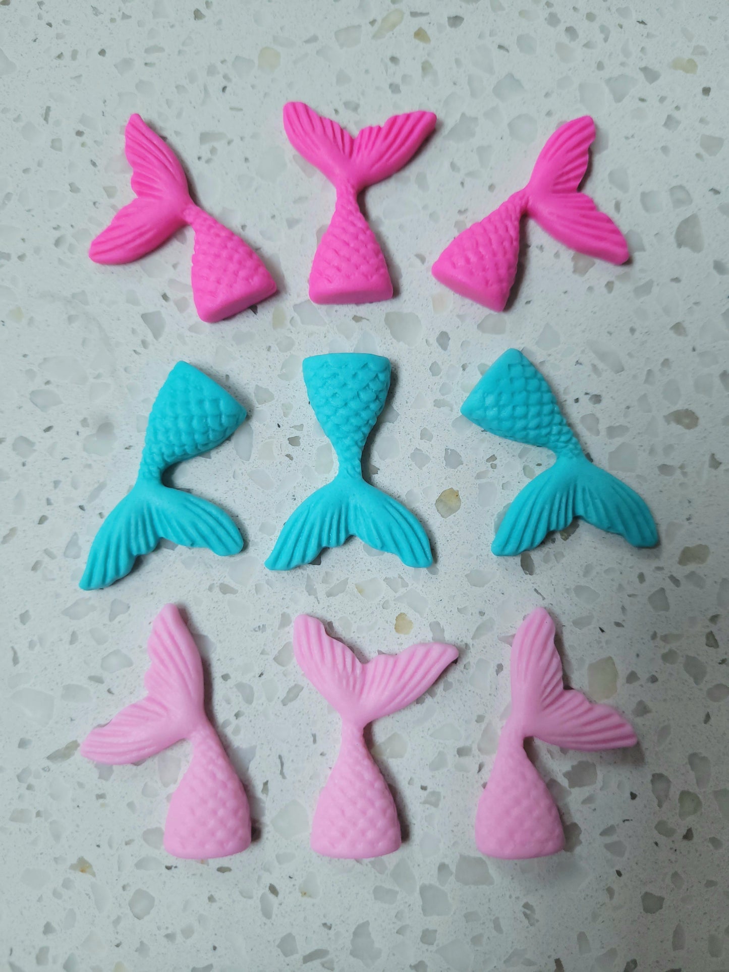 Mermaid Tails #01 9pcs Edible Cake Decorations