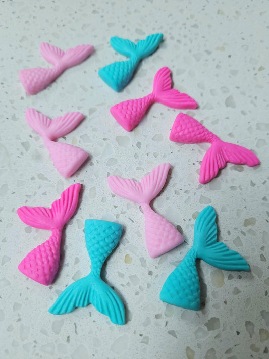 Mermaid Tails #01 9pcs Edible Cake Decorations