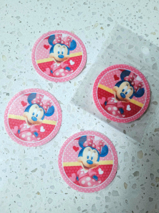 Edible Wafer Paper Pre-cut Toppers Minnie #01