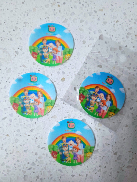 Edible Wafer Paper Pre-cut Toppers Cocomelon #01