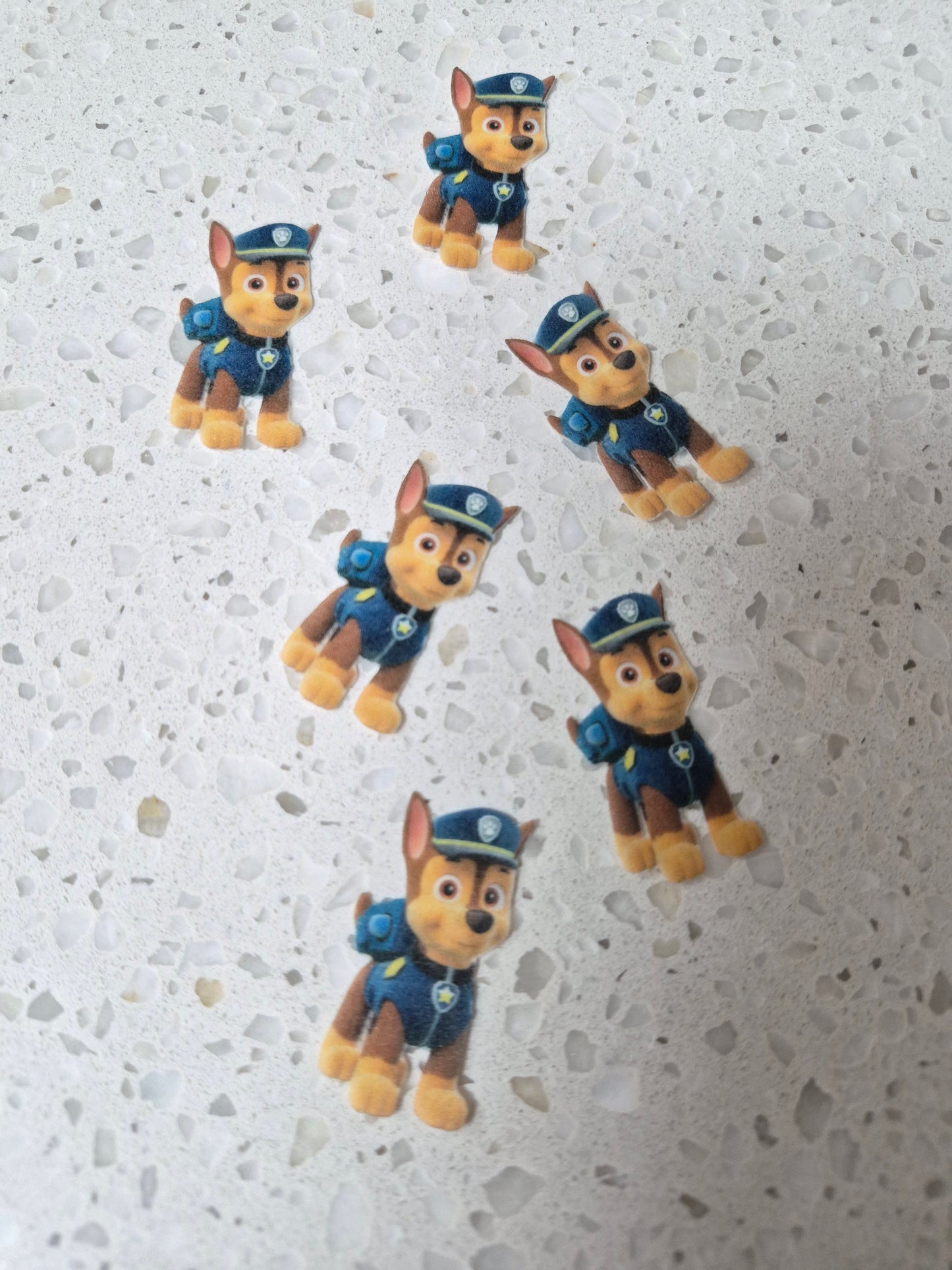 Paw Patrol #04 Length 4cm Wafer Paper Cutouts - Set of 6