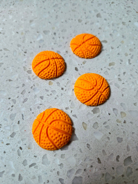 Basket Ball 4pcs Edible Cake Decorations