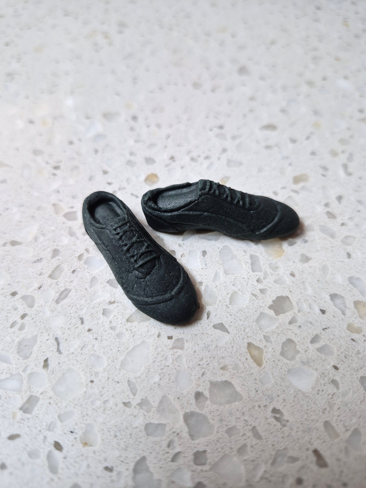 Sport Shoes Black 2pcs Edible Cake Decorations