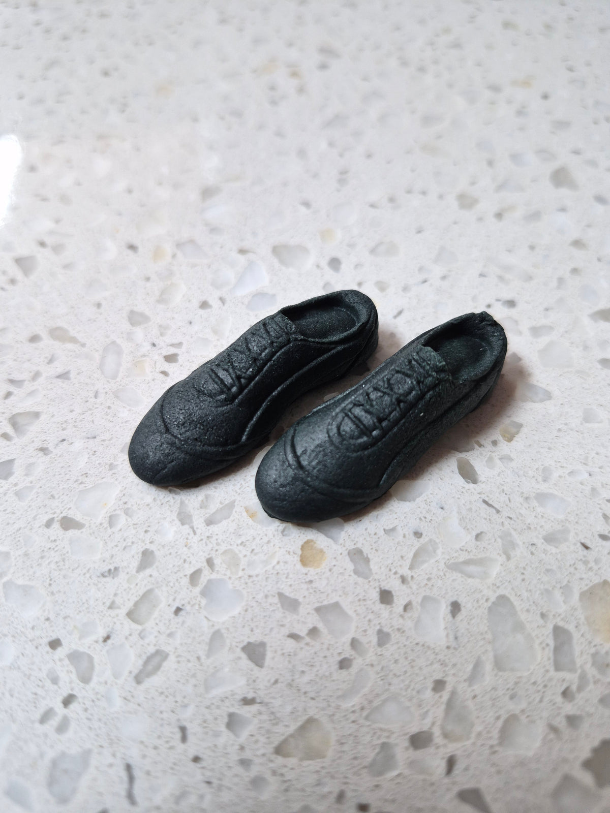Sport Shoes Black 2pcs Edible Cake Decorations
