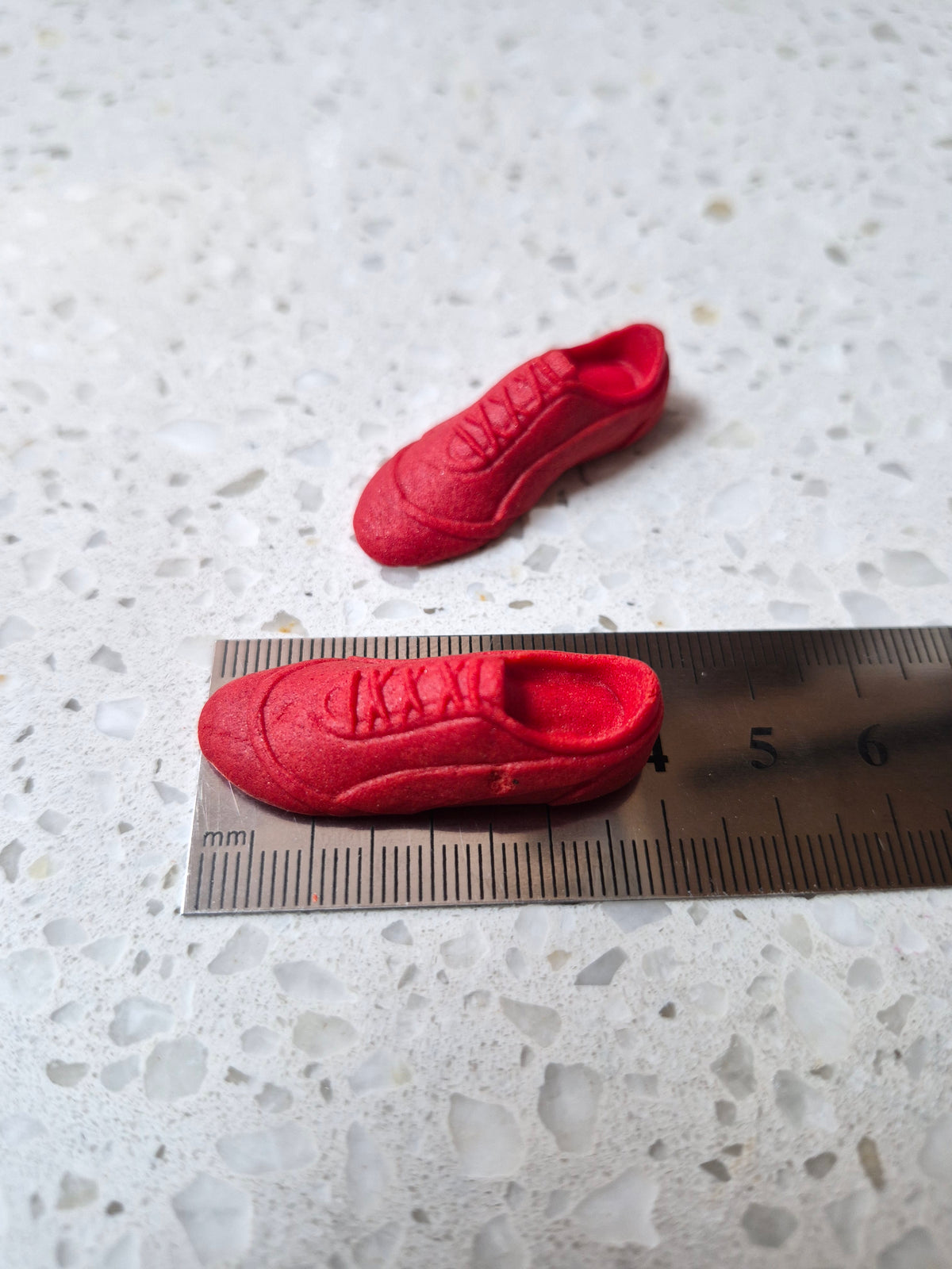 Sport Shoes Red 2pcs Edible Cake Decorations