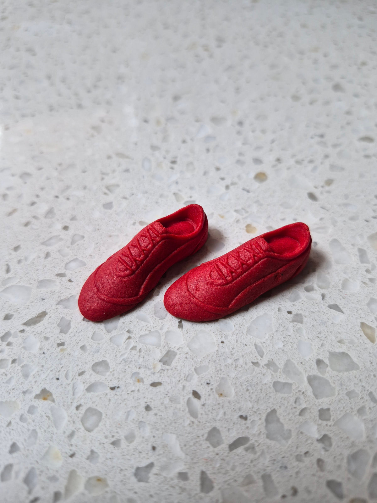 Sport Shoes Red 2pcs Edible Cake Decorations