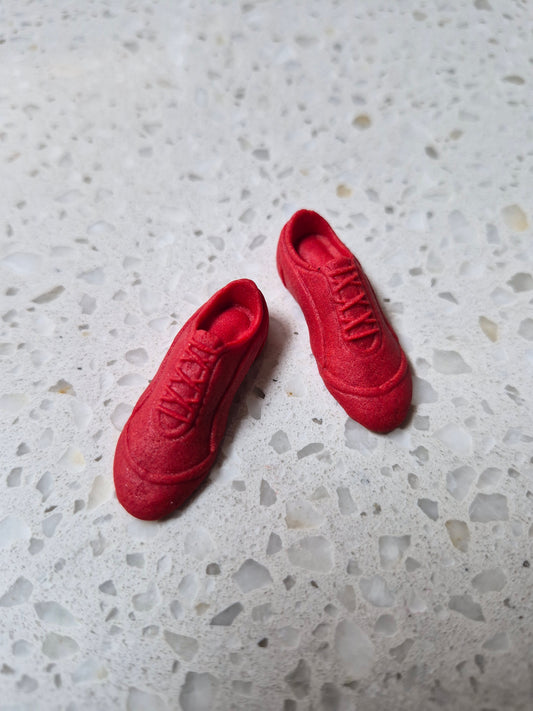 Sport Shoes Red 2pcs Edible Cake Decorations