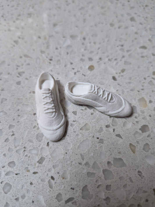 Sport Shoes White 2pcs Edible Cake Decorations