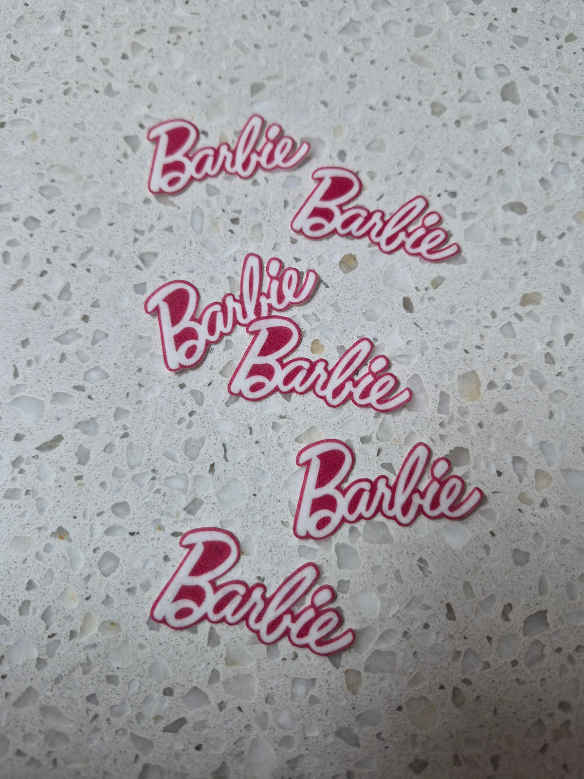 Barbie 01 Length 4.2cm Edible Wafer Paper Cutouts - Set of 6