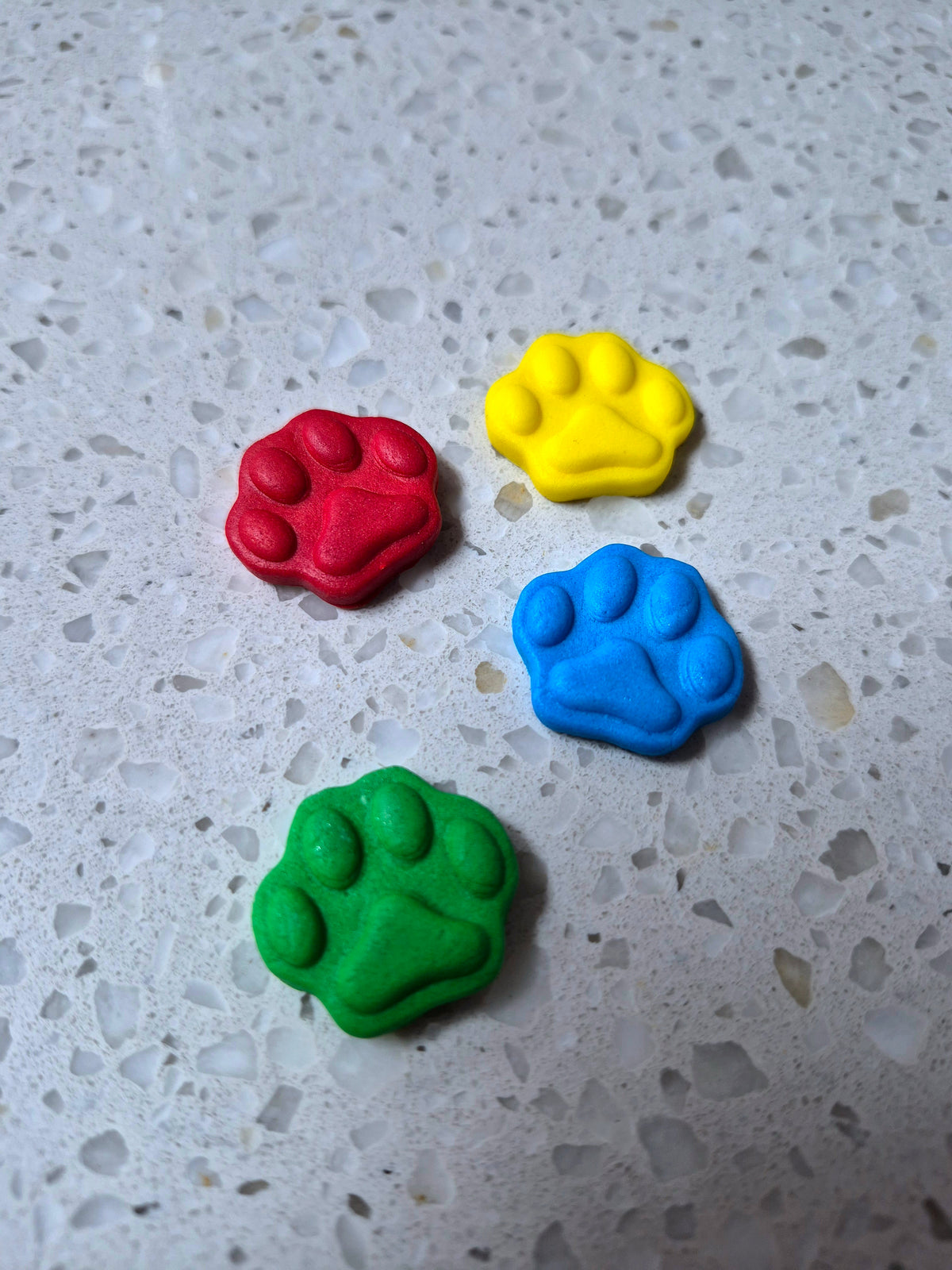 Animal Paws Colourful 4pcs Edible Cake Decorations