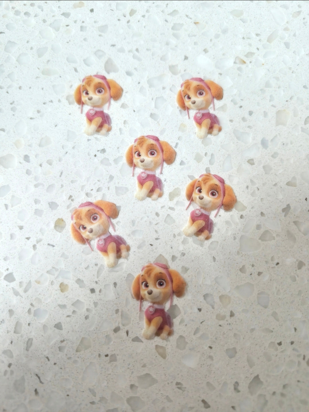 Paw Patrol #07 Length 2.5cm Wafer Paper Cutouts - Set of 6