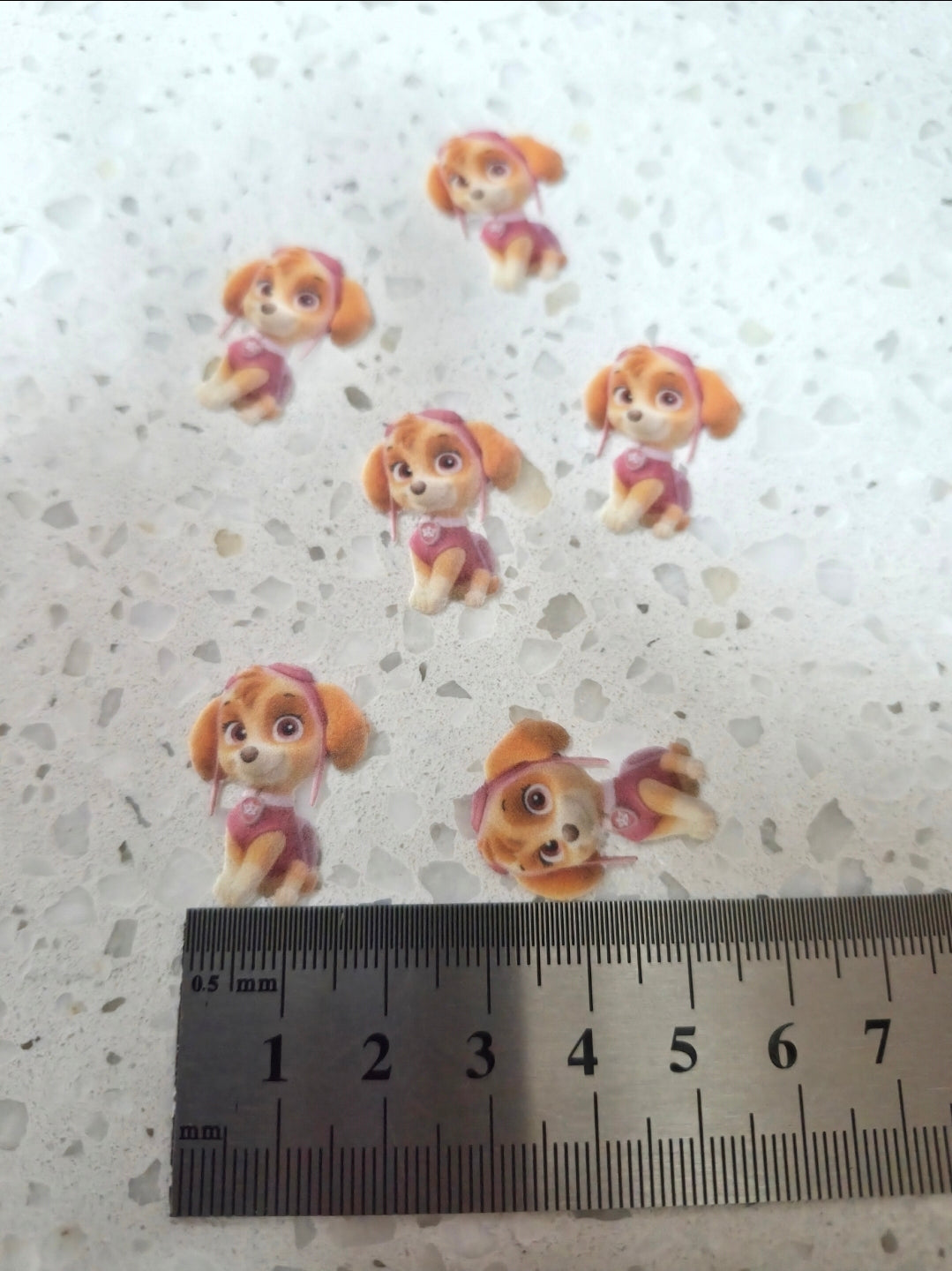 Paw Patrol #07 Length 2.5cm Wafer Paper Cutouts - Set of 6