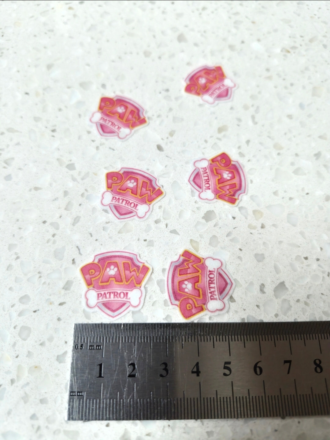 Paw Patrol #08 Length 2.5cm Wafer Paper Cutouts - Set of 6