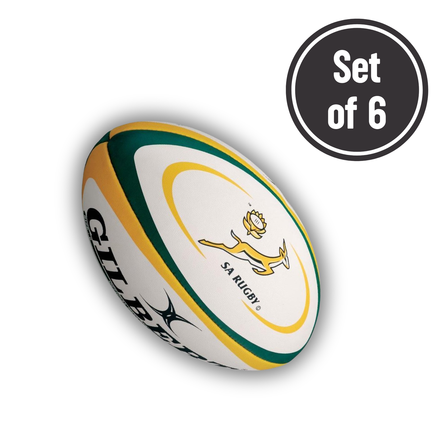 Rugby Ball Length 3cm Wafer Paper Cutouts - Set of 6