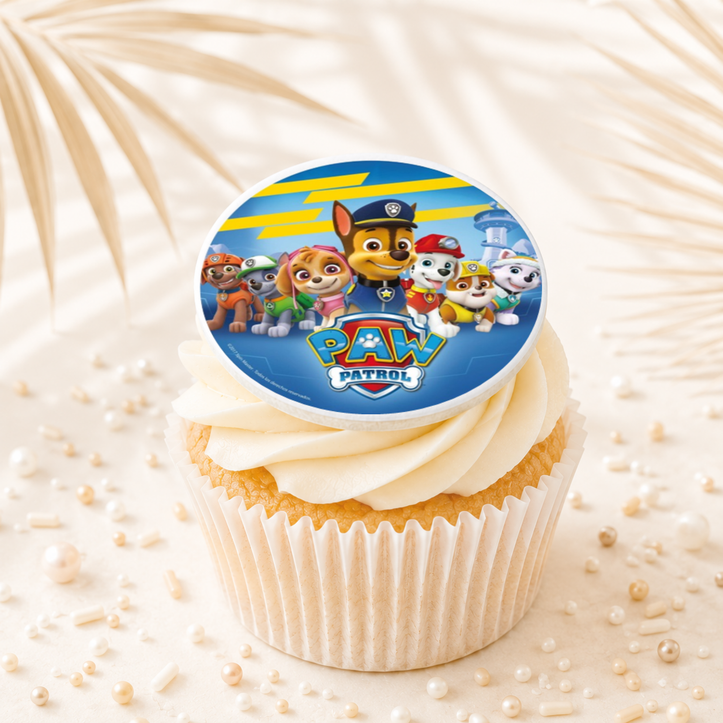 Paw Patrol 02 Cupcake Topper Edible Cake Decorations