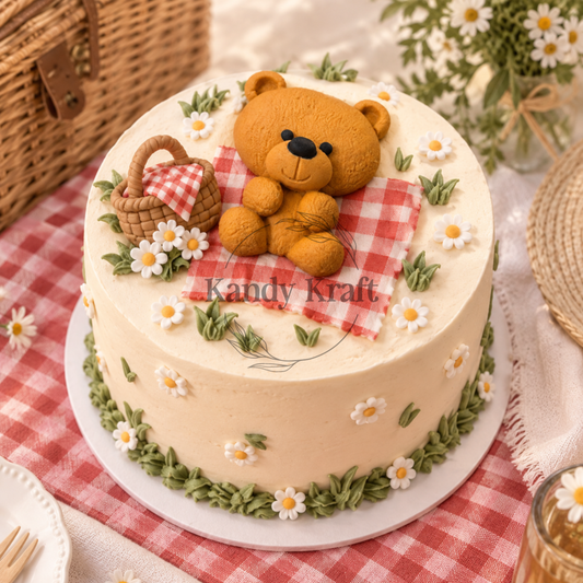 Bear Golden Brown 1pcs Edible Cake Decorations