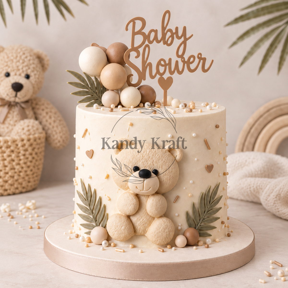 Bear Ivory 1pcs Edible Cake Decorations