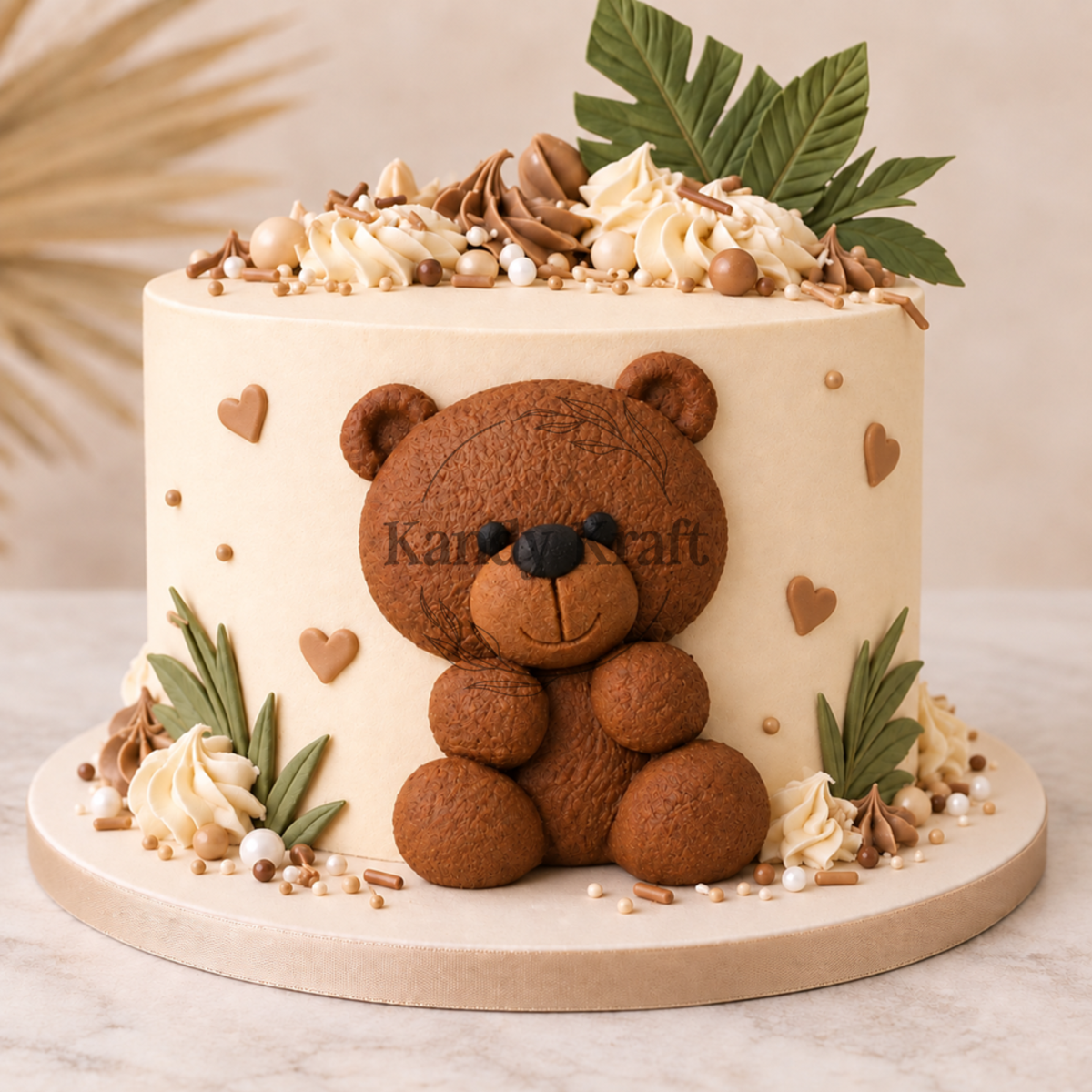 Bear Chocolate Brown 1pcs Edible Cake Decorations