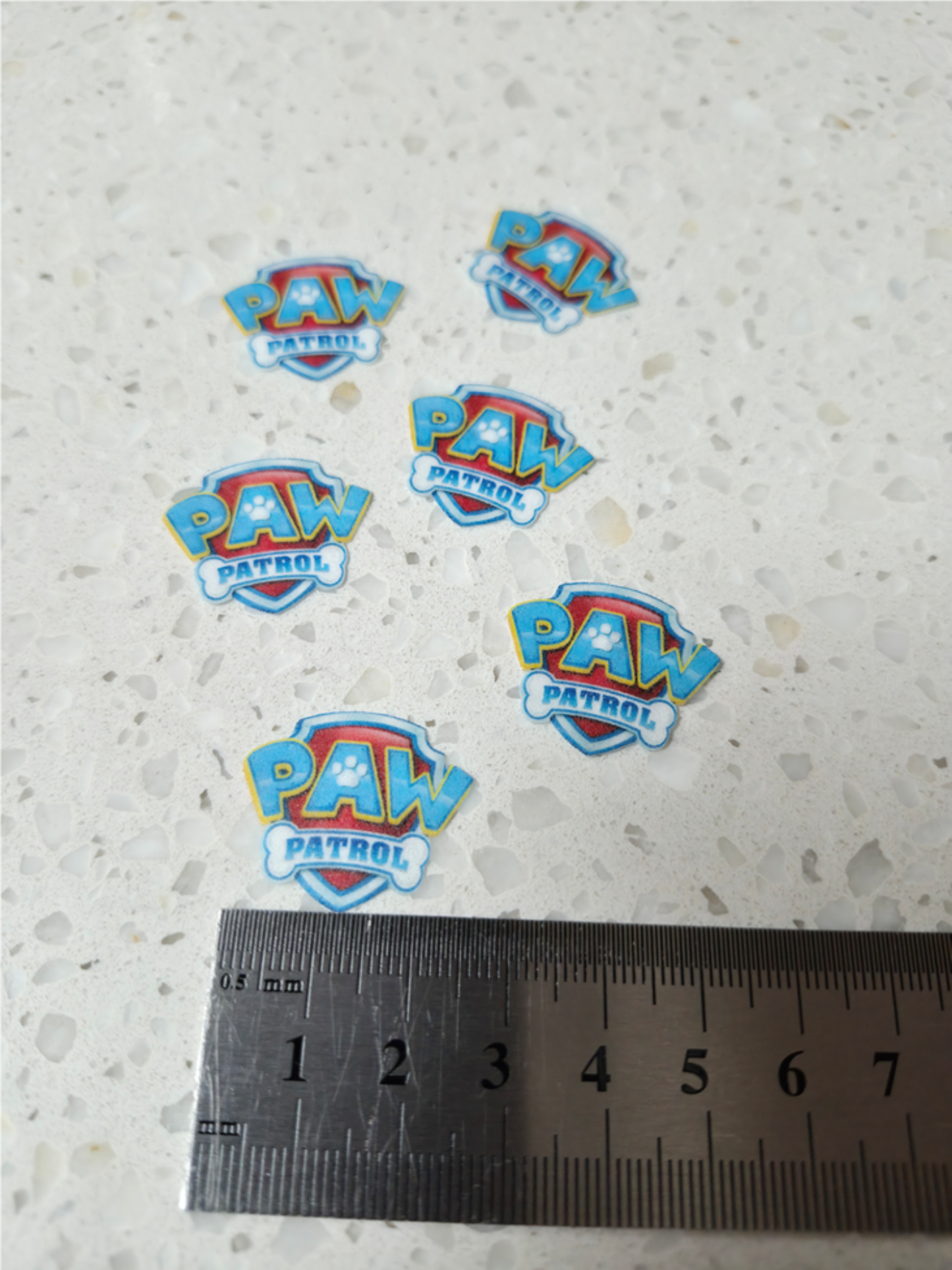 Paw Patrol #01 Length 2.5cm Wafer Paper Cutouts - Set of 6