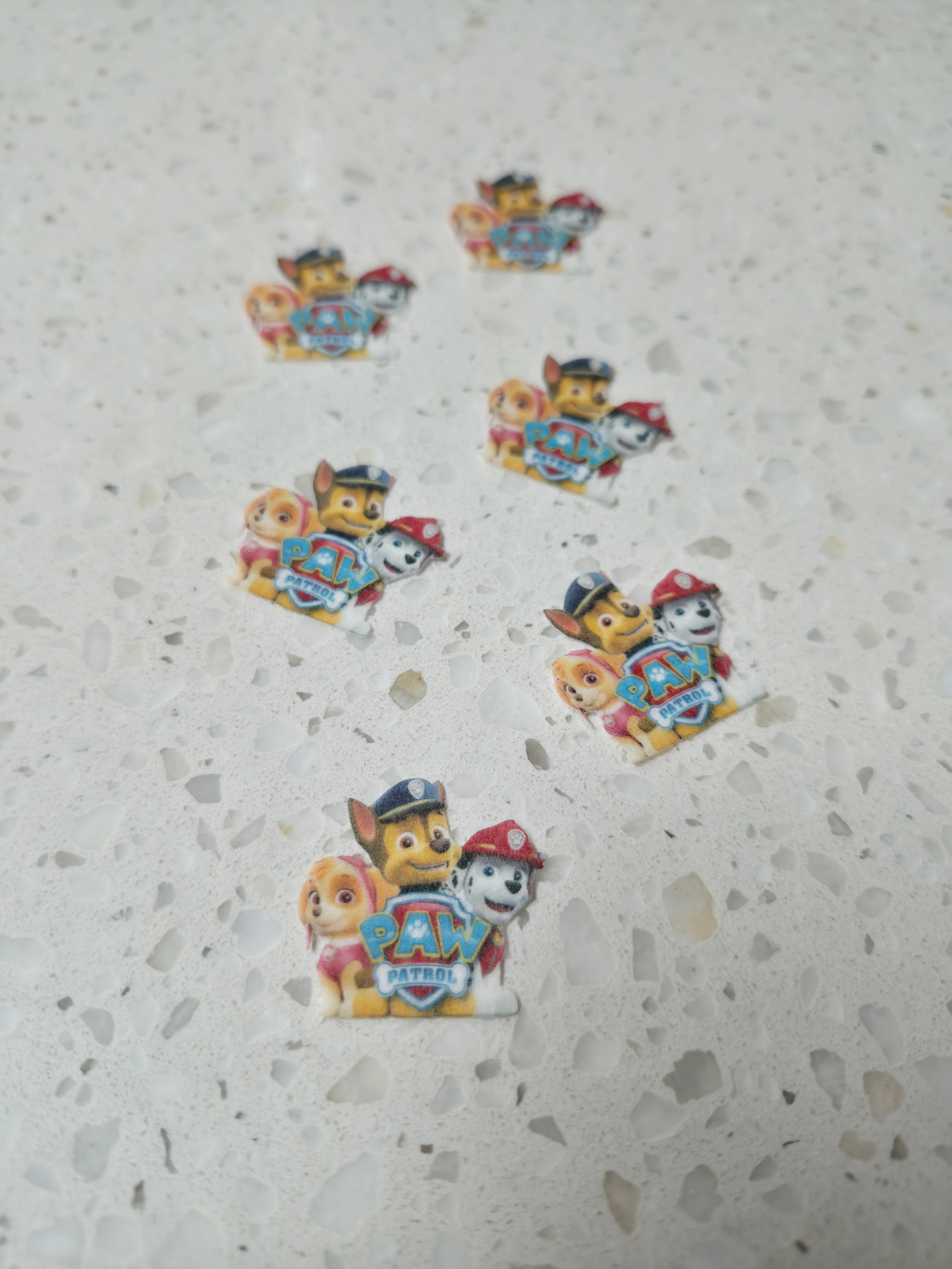 Paw Patrol #02 Length 2.5cm Wafer Paper Cutouts - Set of 6
