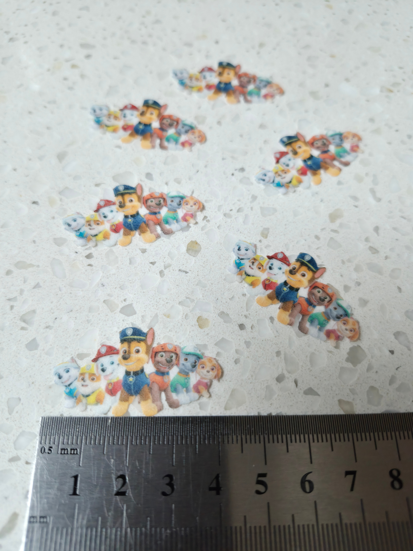 Paw Patrol #03 Length 4cm Wafer Paper Cutouts - Set of 6