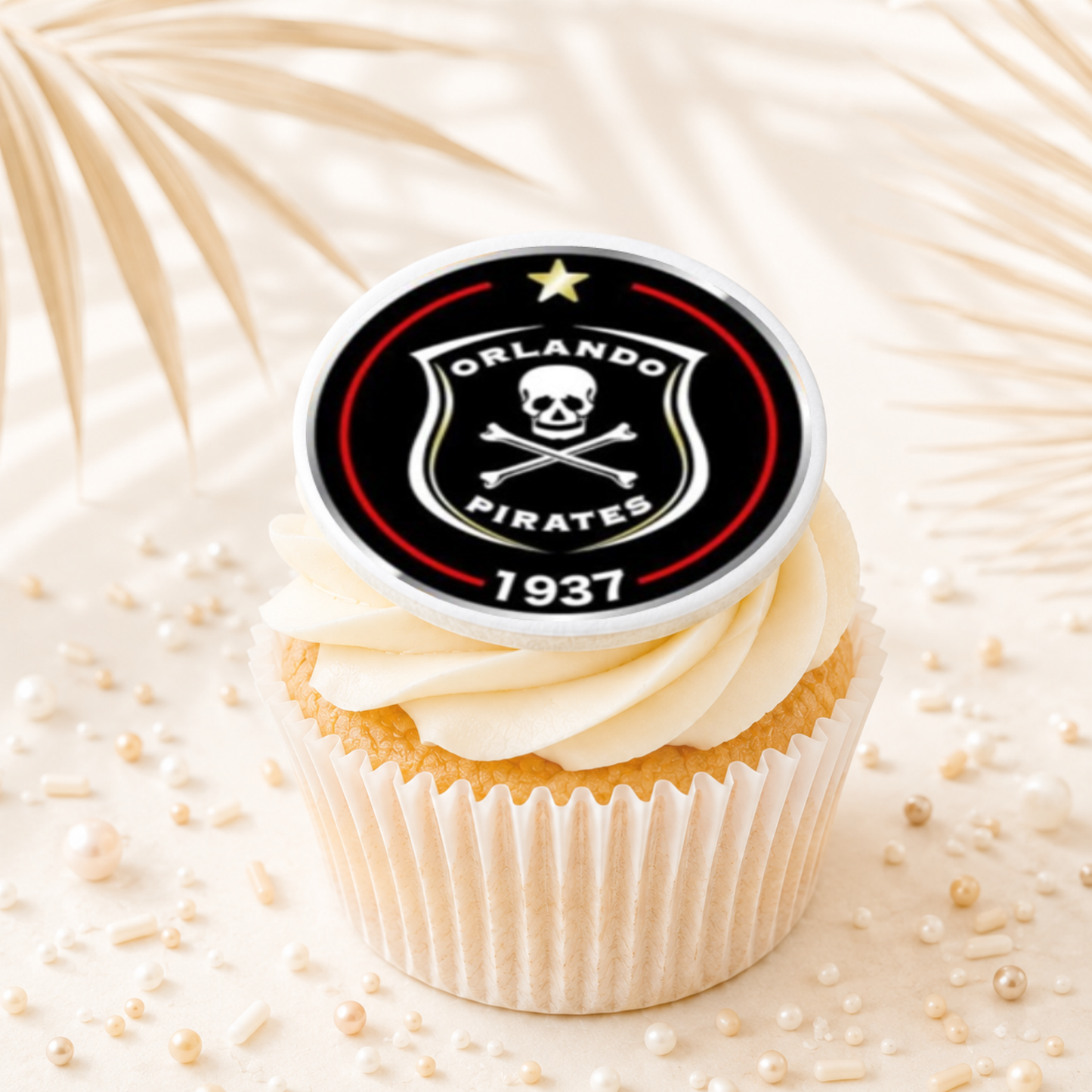 Soccer Orlando Pirates Cupcake Topper Edible Cake Decorations