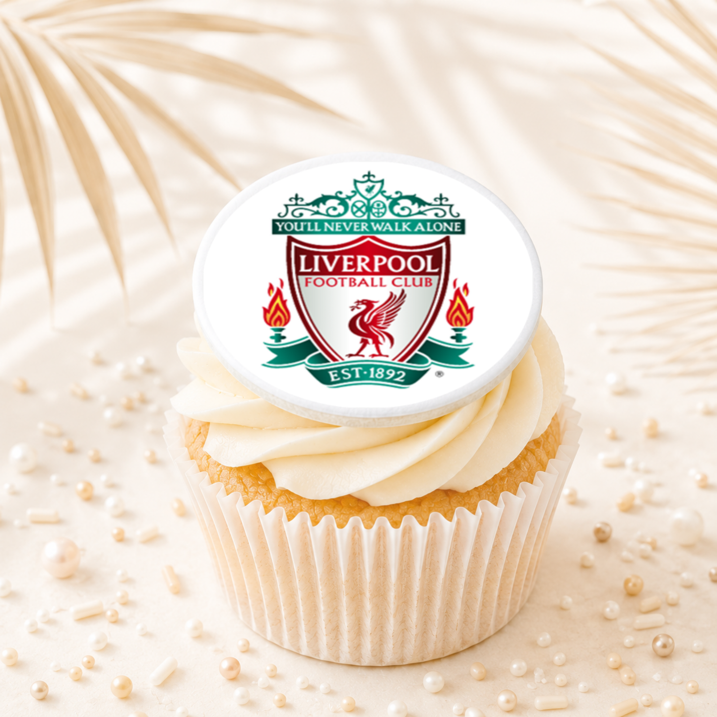 Soccer Liverpool Cupcake Topper Edible Cake Decorations