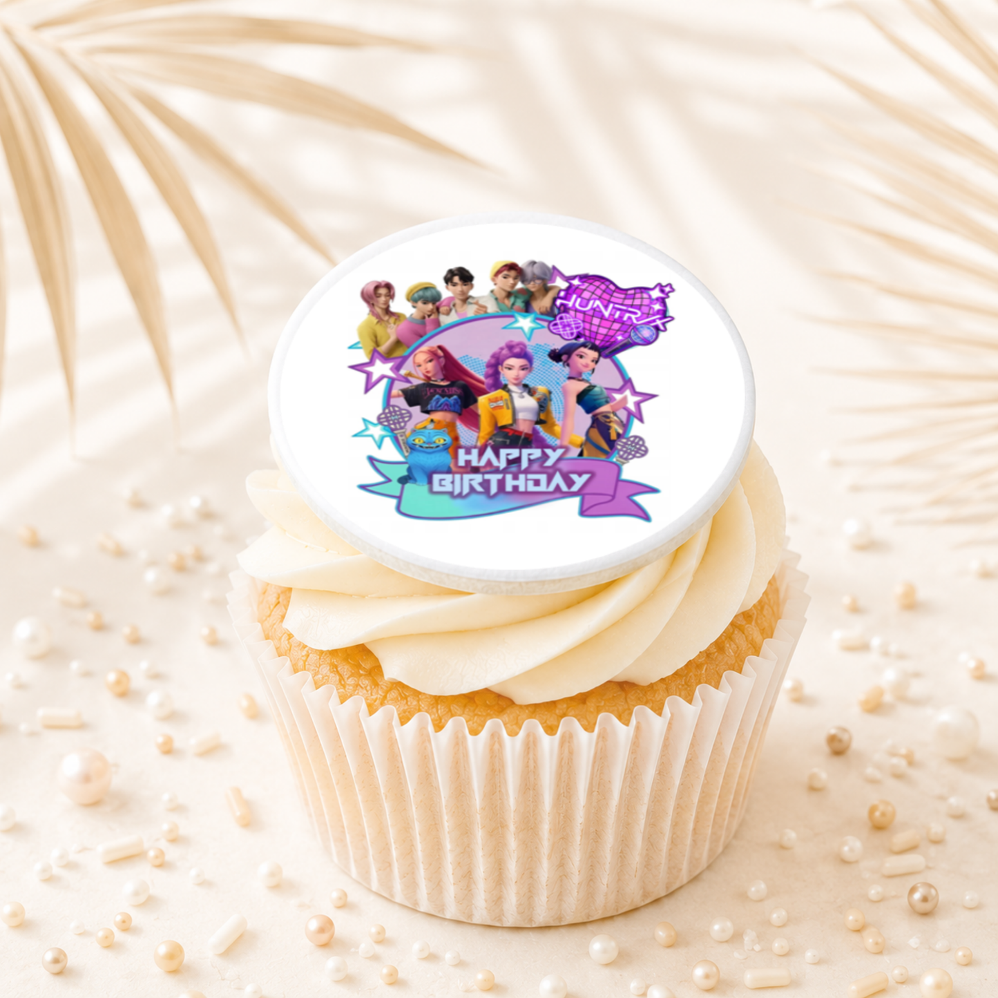 K Pop Demon Hunters 02 Cupcake Topper Edible Cake Decorations