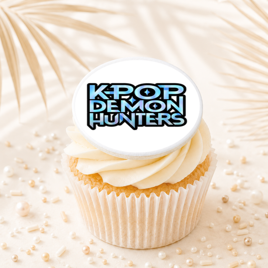 K Pop Demon Hunters 10 Cupcake Topper Edible Cake Decorations