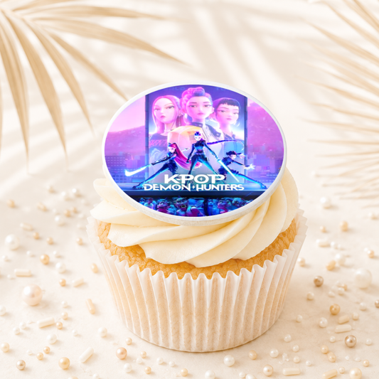 K Pop Demon Hunters 11 Cupcake Topper Edible Cake Decorations
